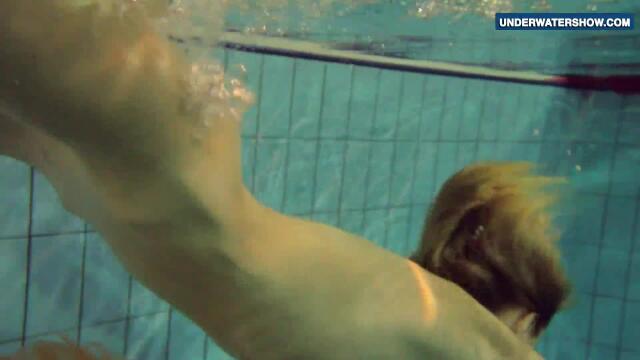 Russian teen Misha goes for a swim on the seas
