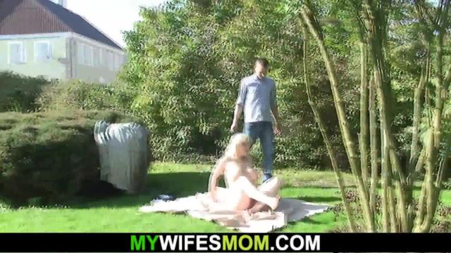 Lucky husband fucks hot mom!